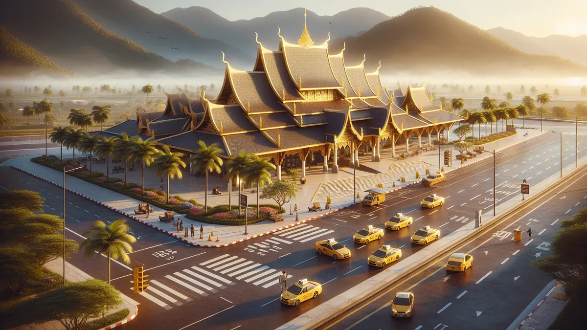 Taxi at Mae Fah Luang Chiang Rai Airport
